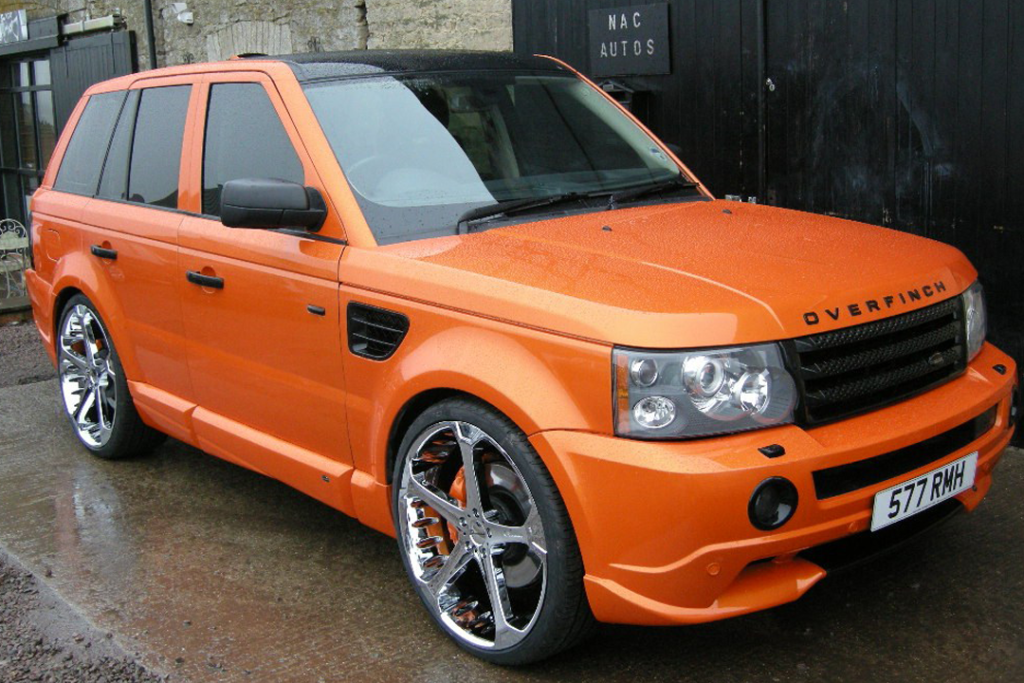 Orange Land Rover (Intense Paint and Design Ltd.)